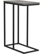 Household Essentials Jamestown C-Shaped for Accessibility Side End Table Rustic Metal