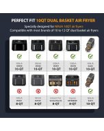 HELLO.HELEN Dual Basket Air Silicone, Bundle of 2