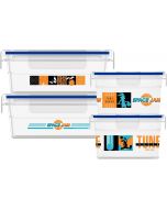 Snapware 8-Pc Plastic Food Storage Container Set Plastic 8-Pc