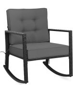 Tangkula Wicker Rocking Chair