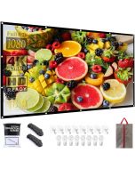 NMEPLAD Projector Screen 120 Inch Portable Movie Screen for Foldable Portable 120 Inch