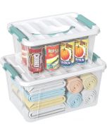 DynkoNA 2-packs Latch Storage Boxes with Handle Plastic