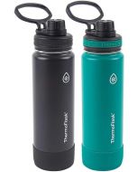 ThermoFlask 24oz Stainless Steel Insulated Water Bottles Stainless Steel 2-pack, 24oz, Bundle of 2