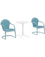 Crosley Furniture Tulip 3-Piece Outdoor Bistro Set Metal 3-Piece