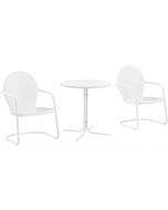 Crosley Furniture Griffith 3-Piece Outdoor Bistro Set Metal 3-Piece