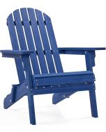 Yaheetech Folding Adirondack Chair Set of Wood Set of 1, 300LBS
