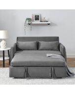 HomSof 55" Modern Convertible Sofa Bed with 2 Detachable
