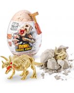 Robo Alive Dino Fossil Find - Triceratops by ZURU Excavate Dinosaur Fossils Digging Kit Collectible, Bundle of 2