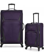 U.S. Traveler Aviron Bay Expandable Softside Luggage with Spinner Wheels 2-Piece