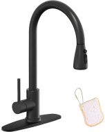 Asinse Kitchen Faucet with Sink Mat Stainless Steel