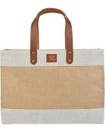 Out of the Woods Jute Tote Wood