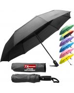 ZENO Travel Umbrella Compact - Small Umbrella for Backpack Glass Portable, Bundle of 3
