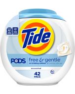 Tide Pods Free & Gentle Laundry Detergent Soap 42 Count, Bundle of 2