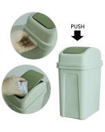 Teyyvn 7 Liter / 1.8 Gallon Plastic Trash Can Plastic 7 Liter, 1.8 Gallon, Bundle of 2