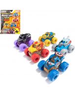 Monster Jam Marvel Official Mini 5-Pack with Mystery Collectible Monster 5-Pack, Bundle of 3