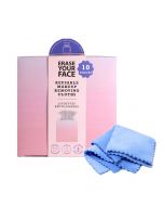 ERASE YOUR FACE Makeup Remover Cloths Box Set Microfiber 10 Count, Bundle of 2