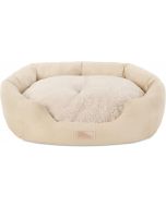 TOWN & COUNTRY EVERYDAY CuddleTown Faux Linen Comfy Cozy Cuddler Pet Bed, Bundle of 2