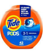 Tide PODS laundry detergent pacs 42 Count, Bundle of 2