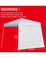 ABCCANOPY Slant Leg Canopy SunWall 1 Pack, Bundle of 2