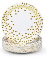 MATICAN Party Paper Plates 50-Pack, Bundle of 3
