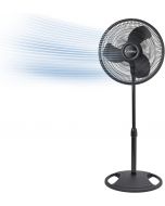 Lasko 2521 16 Inch 3-Speed Quiet Adjustable Tilting Wide-Area Oscillating Standing Pedestal Fan for 16 Inch