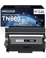 INKCLOUD TN660 Toner Cartridge with DR630 Drum Unit Replacement, Bundle of 2