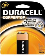 DURACELL Alkaline 9V Battery 1 Count, Bundle of 3