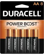 DURACELL Coppertop Double AA Batteries with Power Boost Ingredients Pack of 1, 8 Count, Bundle of 3