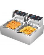ROVSUN 22.8QT/21.6L Electric Deep Fryer Stainless Steel Electric 21.6L
