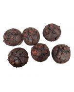 Selection Double Chocolate Muffins Freshly Baked 6 Units