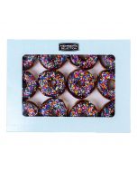 Selection Freshly Made Chocolate Glazed Doughnuts 12 Units