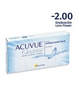 Acuvue Oasys -2.00 Esferico Contact Lenses 6 Units
