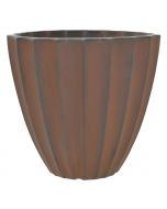 DGP Decorative Planter in Rust Color with Wavy Design 50.8 cm x 38.1 cm / 20" x 15"