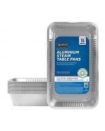 Selection Large Recycled Aluminum Trays 15 Units / 19.25" x 11.5" x 2.8"