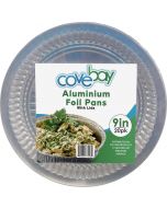 Covebay Round Foil Pan with Lid  9"  20 Units