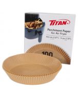Titan Non-stick Paper Liners for Air Fryer 100 Units / 19.5 cm / 7.6"