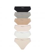 ’s Selection Women's Size M High-Cut and Bikini Panties 6 Units
