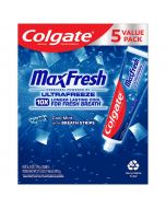 Colgate Max Fresh Toothpaste with Mini Fresh Mint Breath Strips 5 Units / 178 g