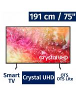 Samsung 190 cm / 75" Inches Smart OS 4K Crystal UHDTV UN75DU7200FXZA