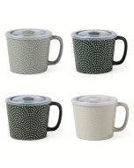 Manna Set of Mugs with Lid 4 Units