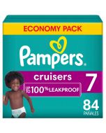 Pampers Size 7 Baby Cruisers Diapers - 84 Units