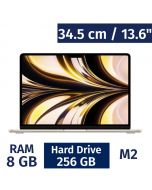 Apple 34.54 cm / 13.6" MacBook Air M2 Chip Laptop 8 Gigabytes / 256 Gigabytes MLY13LL/A
