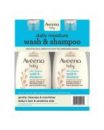 Aveeno Baby Sensitive Skin Body and Hair Wash 2 Units / 532 mL / 18 oz