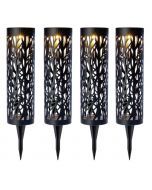 Bell + Howell LED Bollard Lights for Pathways and Gardens 4 Units