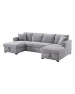Genesis Fold-Out Sofa Bed with Storage Space
