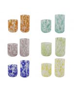 Fortune Set of Colored Glasses 12 Pieces