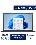 Dell 39.62 cm / 15.6" Inches Laptop AMD Ryzen 7 16 Gigabytes / 512 Gigabytes