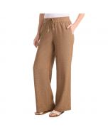 Dalia Wide Leg Pants with Elastic Waist for Women