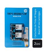HP 662 Ink Cartridge Black 2 Units