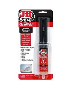 J-B Weld Clear Weld High Strength Epoxy Syringes 0.47 oz
